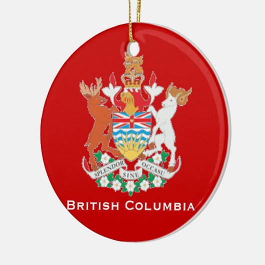 Brits Columbia* kerstversiering Keramisch Ornament (Links)