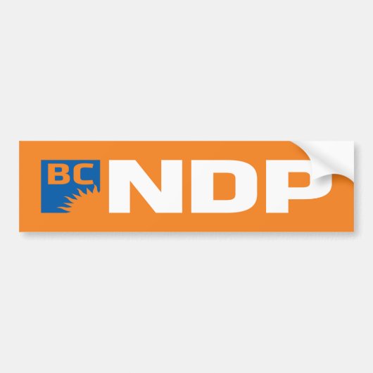 Brits-Columbia NDP Logo Bumpersticker (Voorkant)