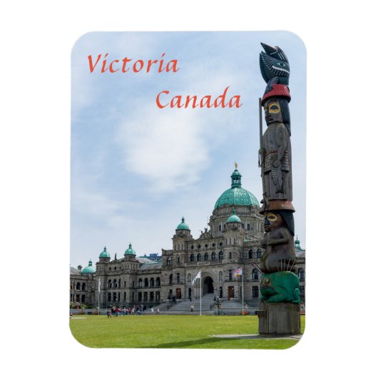 Brits-Columbia-parlement - Victoria, Canada Magneet (Verticaal)