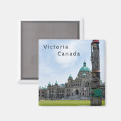 Brits-Columbia-parlement - Victoria, Canada Magneet (Voorkant / Achterkant)
