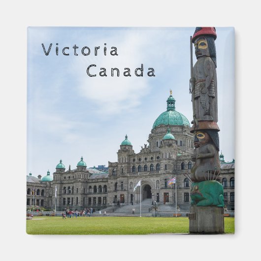 Brits-Columbia-parlement - Victoria, Canada Magneet (Voorkant)