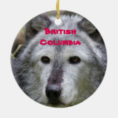 Brits Columbia Porcelain kerstversiering Keramisch Ornament (Achterkant)