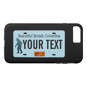 Brits-Columbia Sasquatch nummerplaat iPhone 8/7 Plus Hoesje