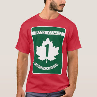 Brits-Columbia Teken van Trans Canada T-shirt