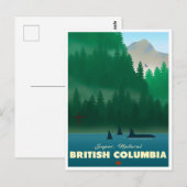 Brits Columbia vintage-briefkaart Briefkaart (Voorkant / Achterkant)