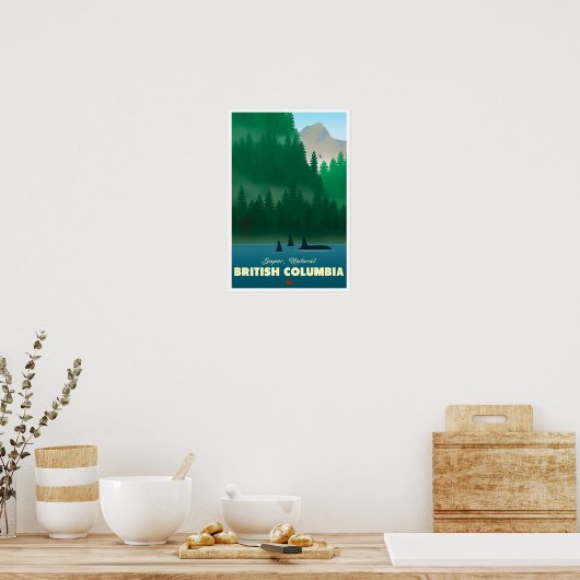 Brits Columbia vintage-poster Poster (Keuken)