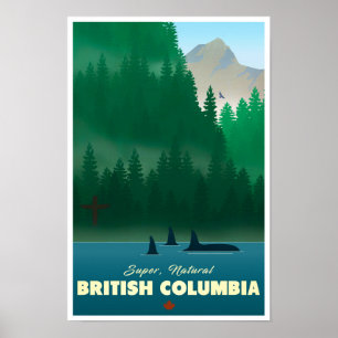 Brits Columbia vintage-poster Poster