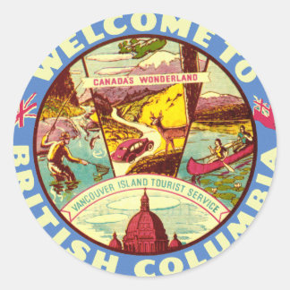 Brits Columbia Vintage Travel Decal Sticker