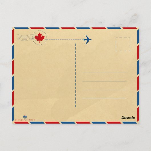 Brits-Columbia Vlag Canada  Souvenirs Briefkaart (Achterkant)