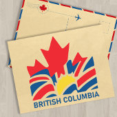 Brits-Columbia Vlag Canada  Souvenirs Briefkaart