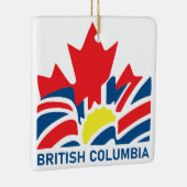 Brits-Columbia Vlag Canada  Souvenirs Keramisch Ornament (Rechts)