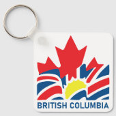 Brits-Columbia Vlag Canada Souvenirs Sleutelhanger (Voorkant)