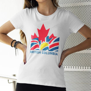 Brits-Columbia Vlag Canada Souvenirs T-shirt