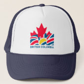 Brits-Columbia Vlag Canada  Souvenirs Trucker Pet (Voorkant)