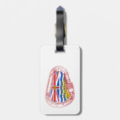 Brits-Columbia-vlag — Carabiner Bagagelabel (Achterkant verticaal)