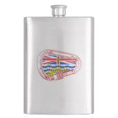 Brits-Columbia-vlag — Carabiner Flacon (Voorkant)