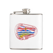 Brits-Columbia-vlag — Carabiner Heupfles (Voorkant)