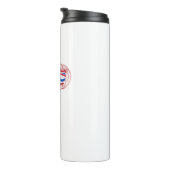 Brits-Columbia-vlag — Carabiner Thermosbeker (Geroteerd rechts)