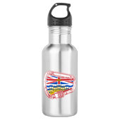 Brits-Columbia-vlag — Carabiner Waterfles (Voorkant)