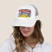 Brits-Columbia Vlag Hoed Trucker Pet (In situ)