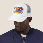 Brits-Columbia Vlag Hoed Trucker Pet (In situ)