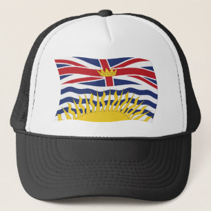 Brits-Columbia Vlag Hoed Trucker Pet