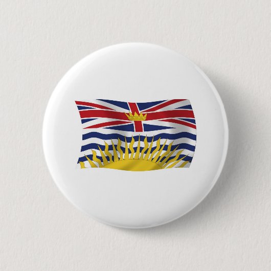 Brits-Columbia Vlag Knop Ronde Button 5,7 Cm (Voorkant)