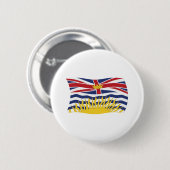 Brits-Columbia Vlag Knop Ronde Button 5,7 Cm (Voorkant /achterkant)