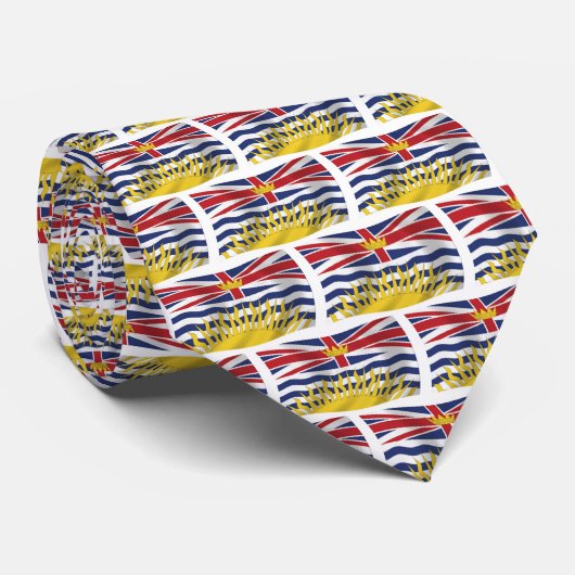 Brits-Columbia vlag stropdas (Opgerold)