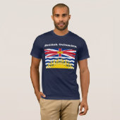 Brits Columbia Vlag T-shirt (Voorkant volledig)