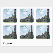 Brits-Columbiaanse parlement - Victoria, Canada Vierkante Sticker (Vel)