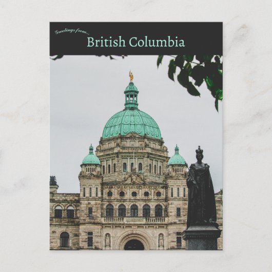 Brits-Columbiaanse parlementsgebouwen Canada Briefkaart (Voorkant)