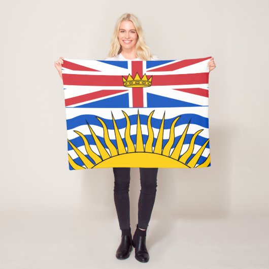Brits-Columbiaanse vlag Fleece Deken (In situ)
