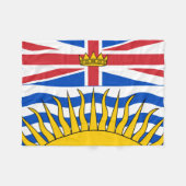 Brits-Columbiaanse vlag Fleece Deken (Voorkant (Horizontaal))