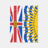 Brits-Columbiaanse vlag Fleece Deken (Voorkant)
