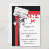 Brits dagfeest voor straatmeisjes kaart (Achterkant)