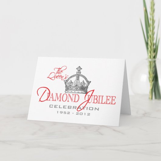 Brits diamanten jubileum - Royal Souvenir Kaart (Voorkant)