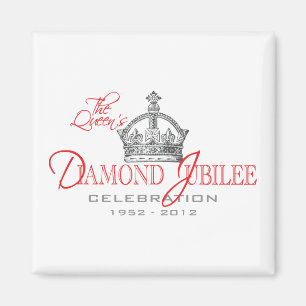 Brits diamanten jubileum - Royal Souvenir Magneet