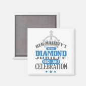 Brits diamanten jubileum - Royal Souvenir Magneet (Voorkant / Achterkant)