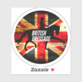 Brits Dressuur grafisch ontwerp Sticker (Vel)