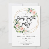 brits en groen boho modern , zoet 16 kaart (Voorkant)