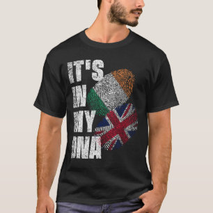 Brits en Iers erfgoed voor de DNA-vlag T-shirt