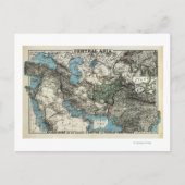 Brits en Russisch gebied van Afghanistan Briefkaart (Voorkant)