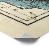 Brits en Russisch gebied van Afghanistan Poster (Hoek)