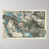 Brits en Russisch gebied van Afghanistan Poster (Voorkant)