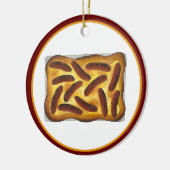 Brits Engels Food Toad in the Hole Worstjes Keramisch Ornament (Links)