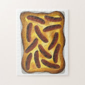 Brits Engels Food Toad in the Hole Worstjes Legpuzzel (Verticaal)