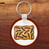 Brits Engels Food Toad in the Hole Worstjes Sleutelhanger (Voorkant)