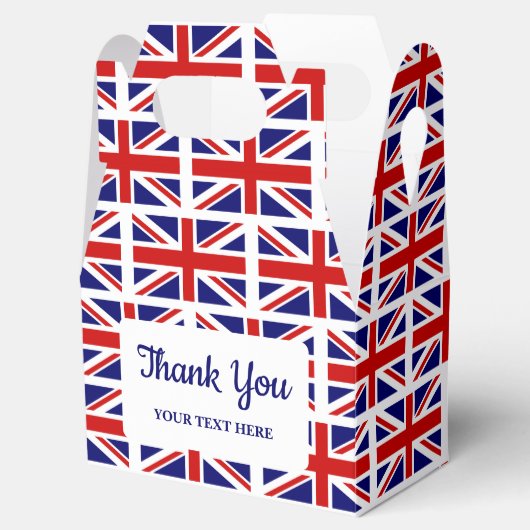 Brits EU-vlag Engelse pride Favor Box Bedankdoosjes (Geopend)