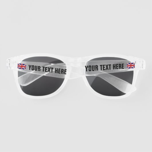 Brits EU-vlag Engelse trots Zonnebrillen (Achterkant)